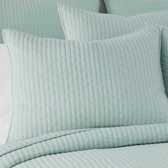 Cross Stitch Twin/Twin XL Quilt Set in Blue Haze