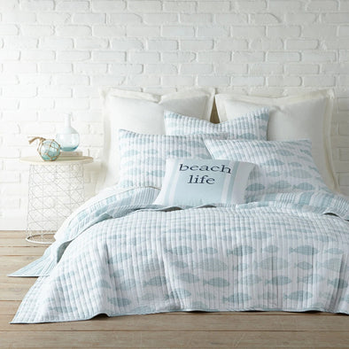 Aqua Breeze Full/Queen Quilt Set