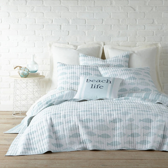Aqua Breeze Full/Queen Quilt Set