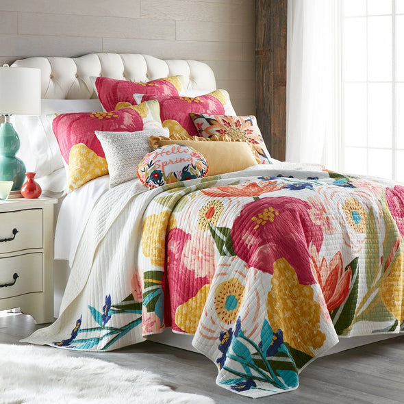 Grandiflora King/Cal King Quilt Set