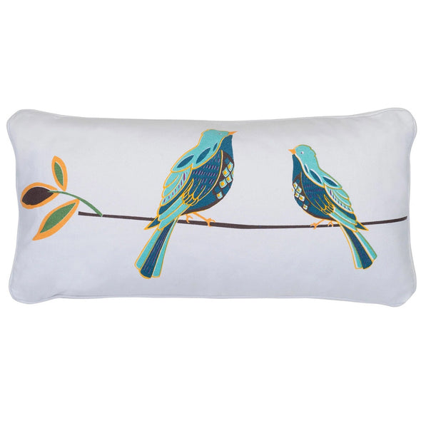 Blue Bird Lumbar Pillow