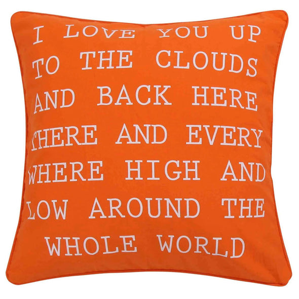 I Love You Here & There Decorative Pillow