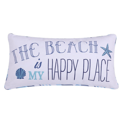 The Beach Is My Happy Place Pillow