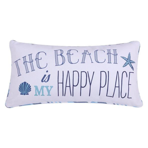 The Beach Is My Happy Place Pillow