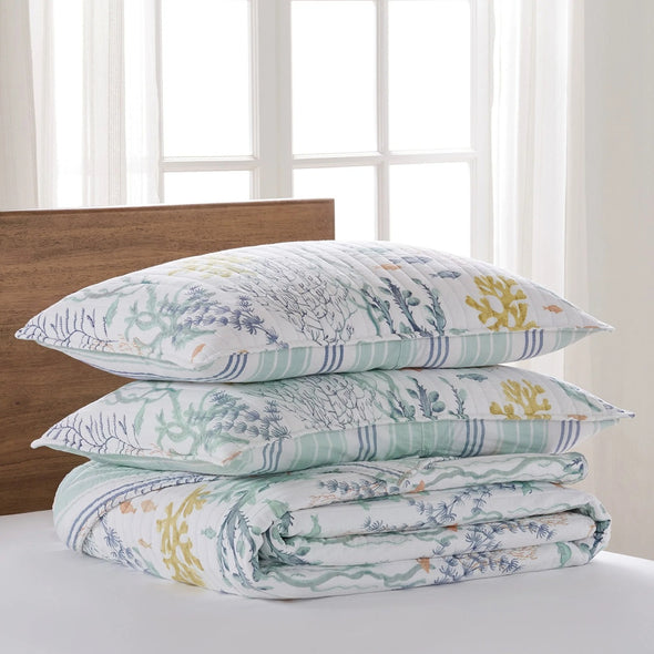 Ocean Meadow Full/Queen Quilt Set