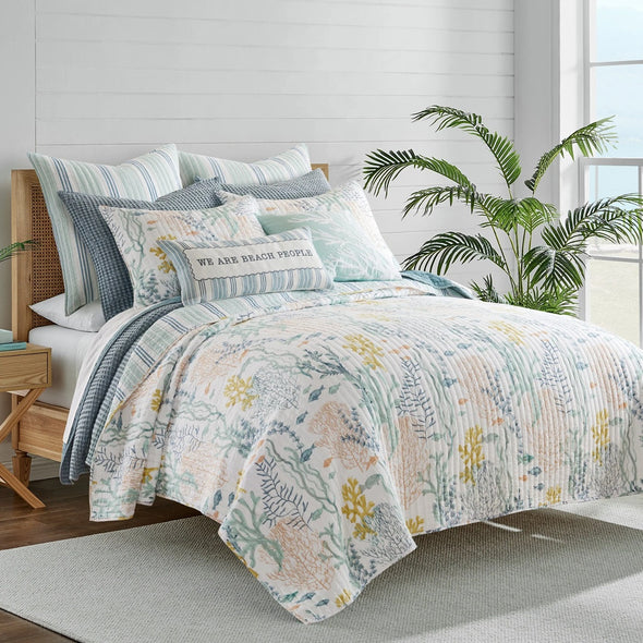 Ocean Meadow King/Cal King Quilt Set