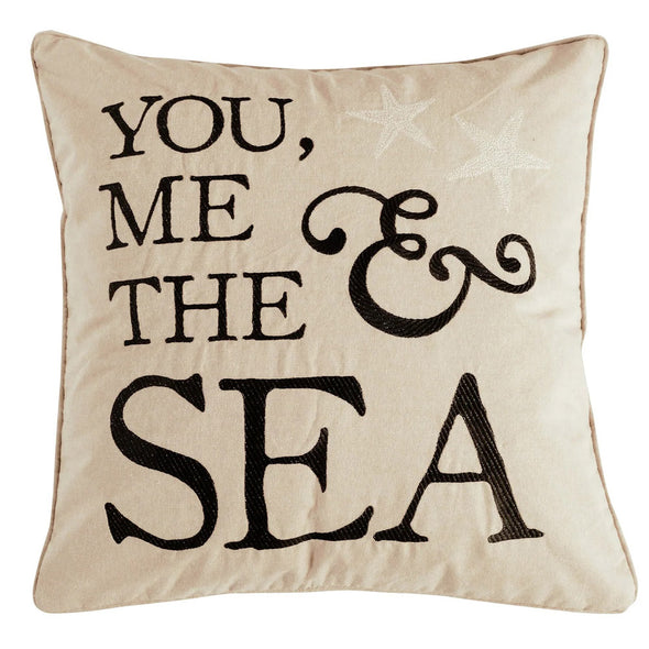You, Me & The Sea Decorative Pillow