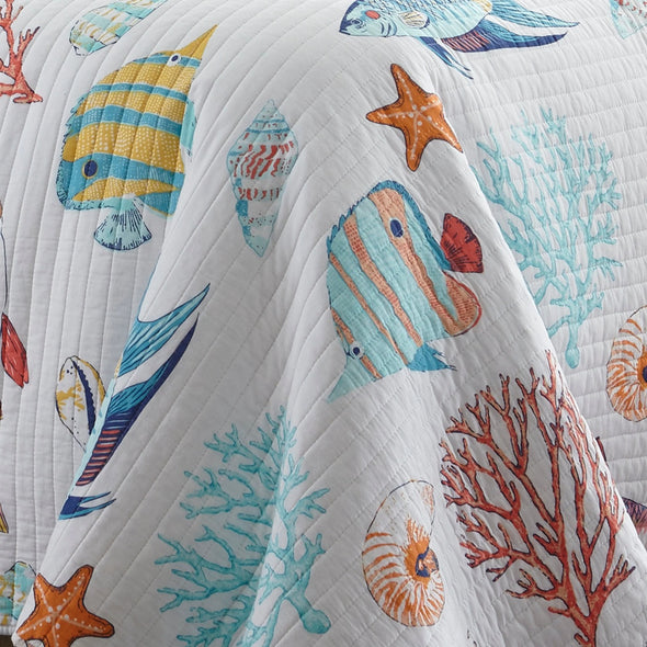 Barrier Reef King/Cal King Quilt Set