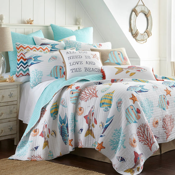 Barrier Reef King/Cal King Quilt Set