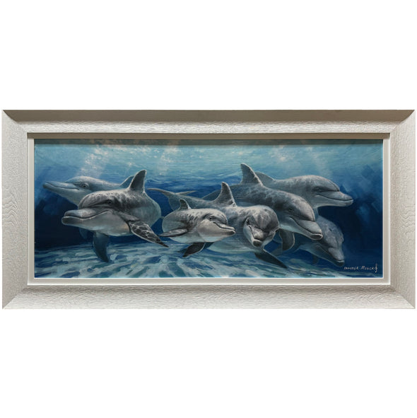 Lucky 7 Dolphin Framed Art