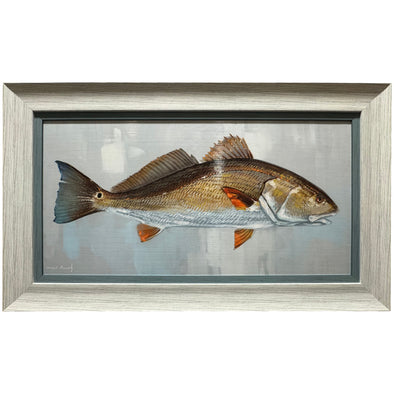 Pastel Red Fish Framed Art