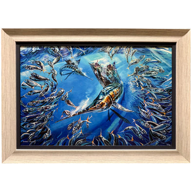 Never Surrender Sailfish Framed Art