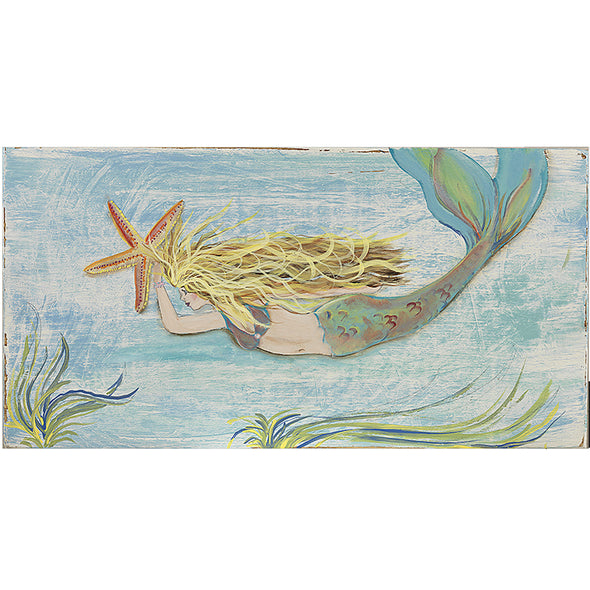 Blonde Mermaid Counter Height 24"  Barstool