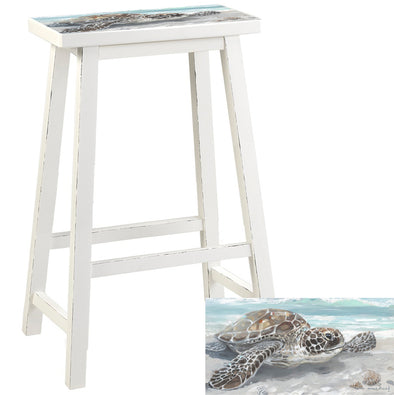 24" Turtle On Shore Barstool