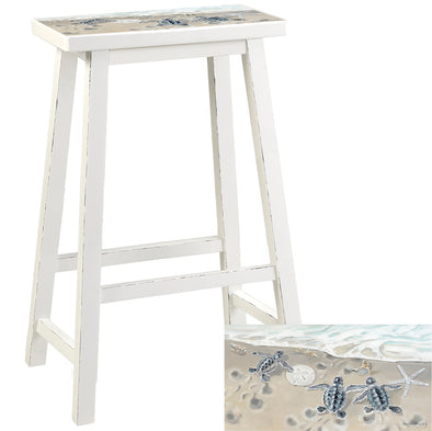 24" Baby Turtles On Shore 3 Barstool