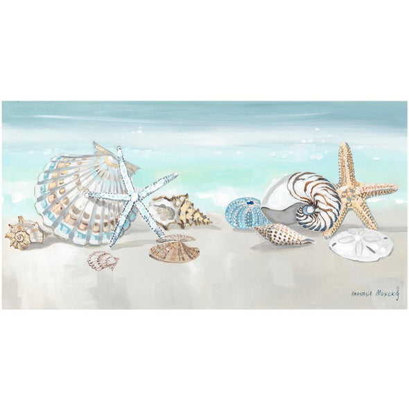 24" Sea Shell Top 2 Barstool