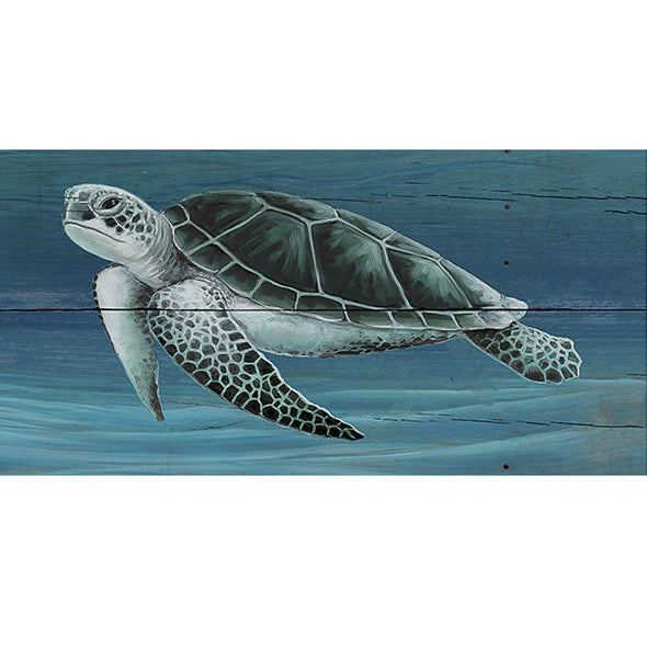 Deep Blue Turtle Counter Height 24"  Barstool