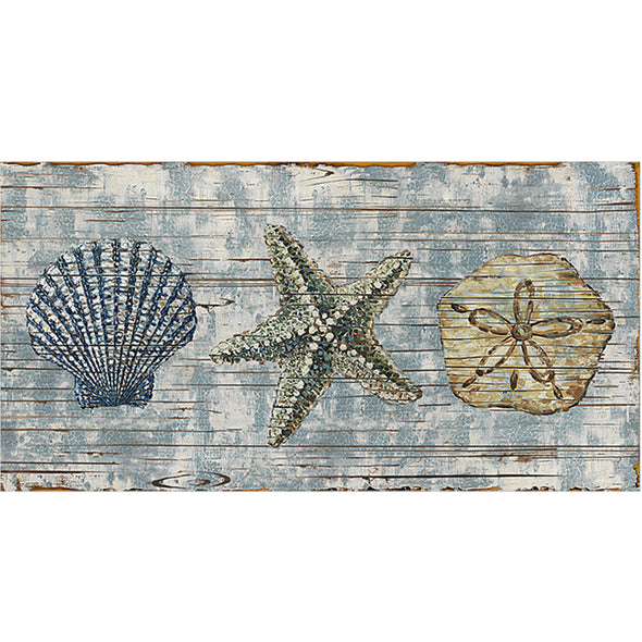 Vintage Shells Counter Height 24"  Barstool