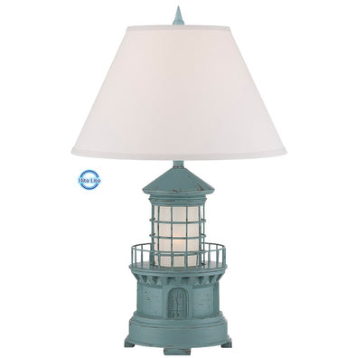 Blue Light House Table Lamp With Night Light