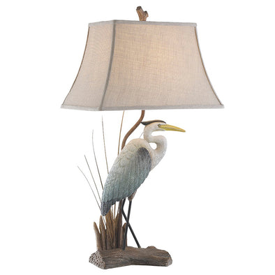 Heron Natural Wood Table Lamp