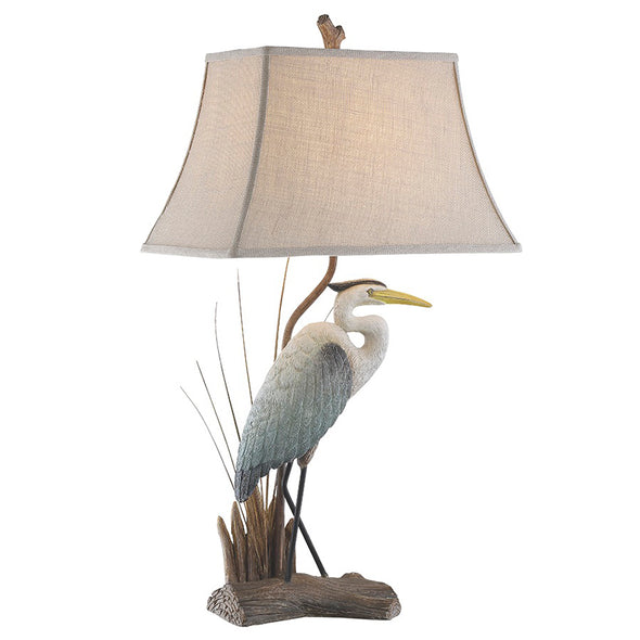 Heron Natural Wood Table Lamp