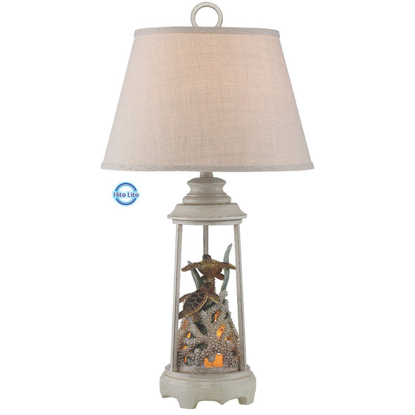 Turtles On Coral Table Lamp