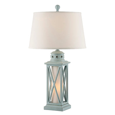 Glacier Blue Lantern Table Lamp