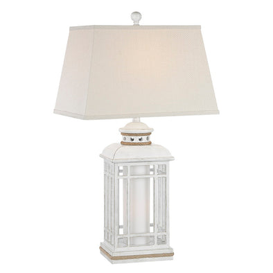 Antique White Lantern Table Lamp