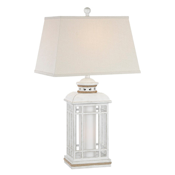 Antique White Lantern Table Lamp