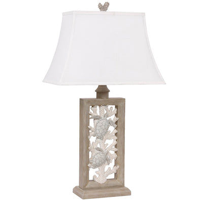 Turtle & Coral Table Lamp