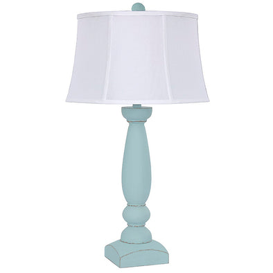 Blue Column Table Lamp