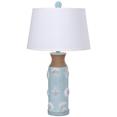 Multi Shell Blue Table Lamp