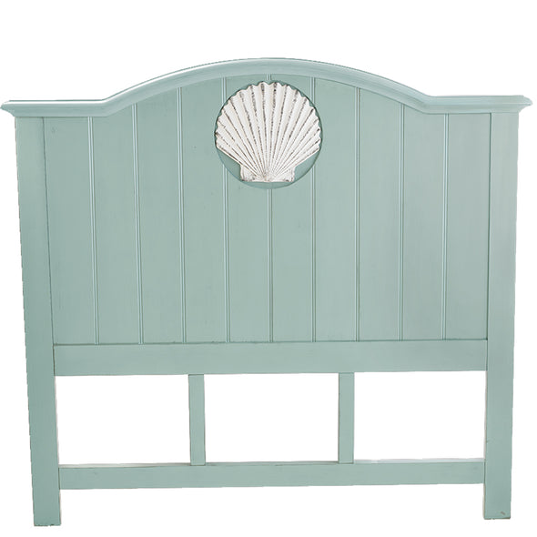 Queen Coquille Bleu Headboard