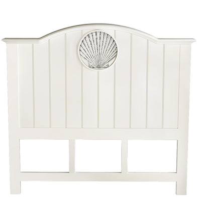 Queen Coquille Blanc Headboard