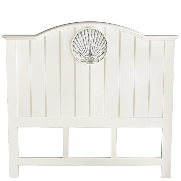 Queen Coquille Blanc Headboard