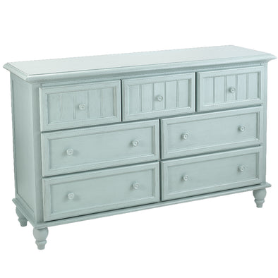 Coquille Bleu Seven Drawer Dresser