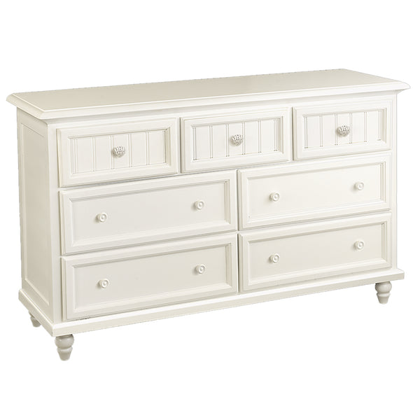 Coquille Blanc Seven Drawer Dresser