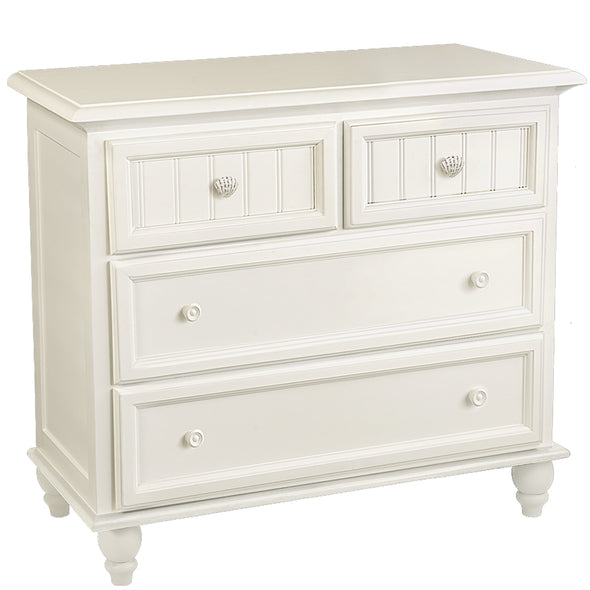 Coquille Blanc Four Drawer Dresser