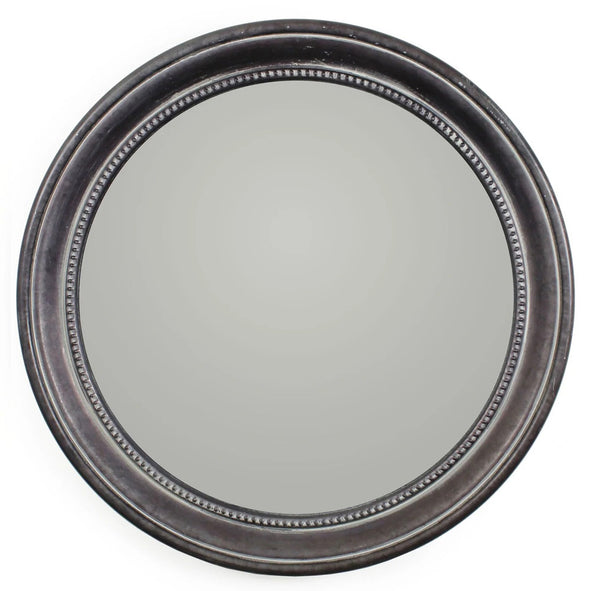 Classic Grey Round Mirror