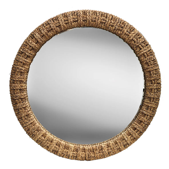 Woven Round Rope Mirror