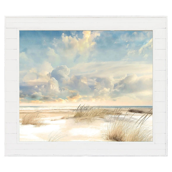 Smooth Sands Shiplap Framed Art