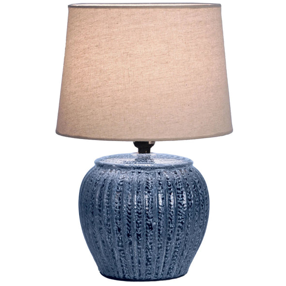 Navy Porcelain Table Lamp