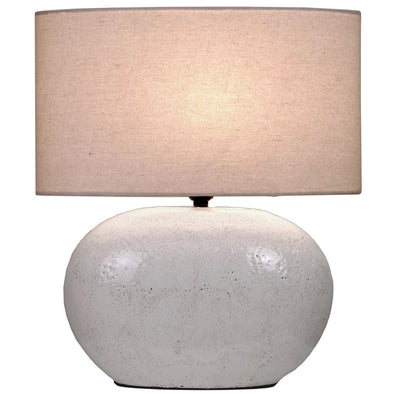 White Speckled Porcelain Table Lamp