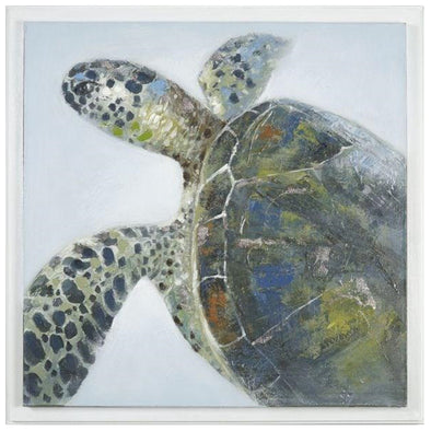 Seaturtle Framed Canvas Art