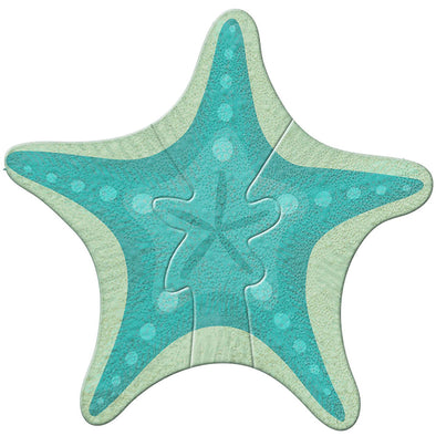 Starfish Green 3 Piece Wood Sign