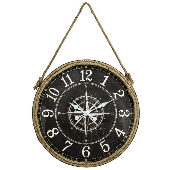 Compass Rose Wall Clock