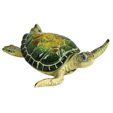 Green Turtle Box Figurine