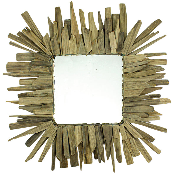 Driftwood Square Mirror