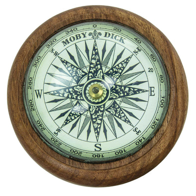 Wood Desk Compass