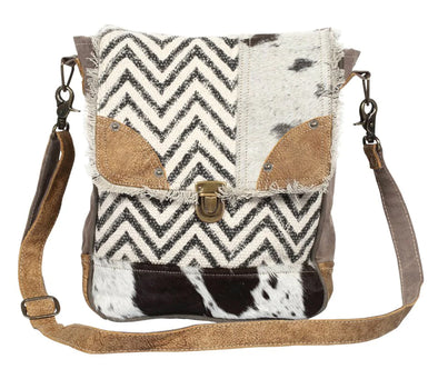 Chevron Patches Shoulder Bag